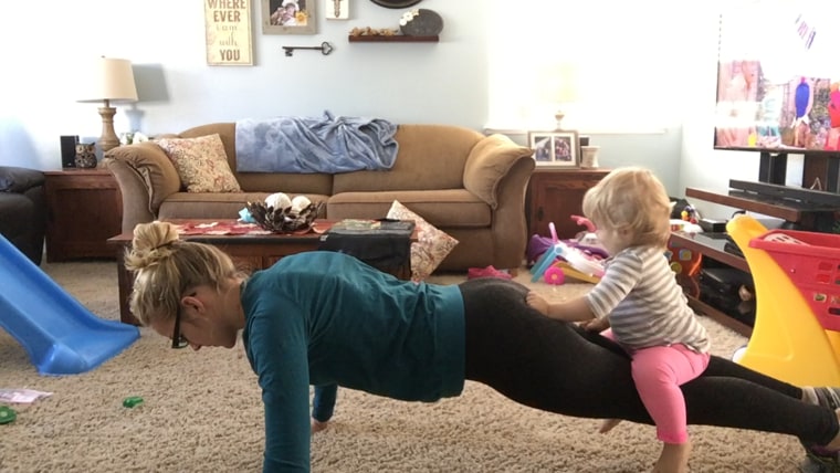 April Storey's viral wine workout vieo