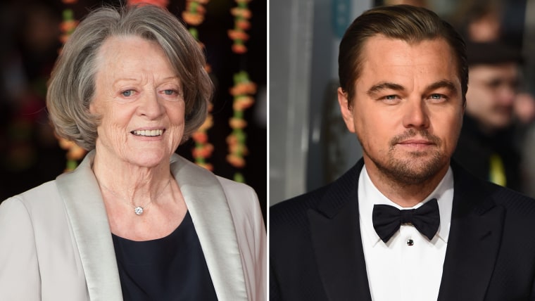 Dame Maggie Smith and Leonardo DiCaprio