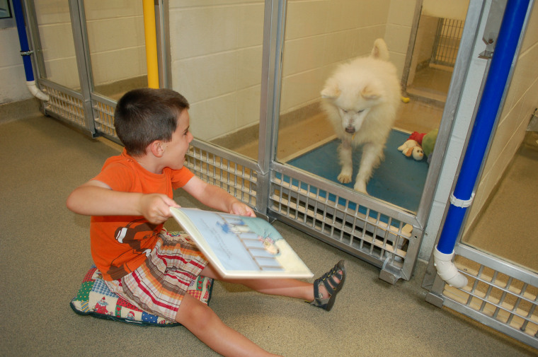 “Just look at the dogs in these photos,” Klepacki said. “You can see them responding to those kids.”