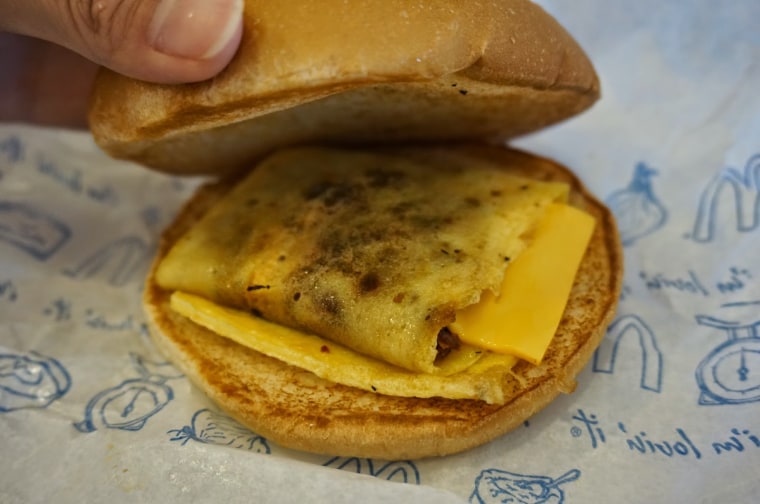 Sri Lanka McDonald's Seeni Sambol Breakfast Sandwich