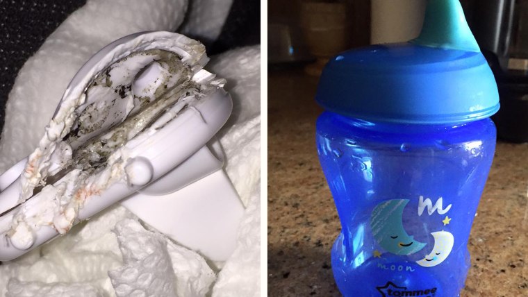 Moldy sippy cups outrage parents