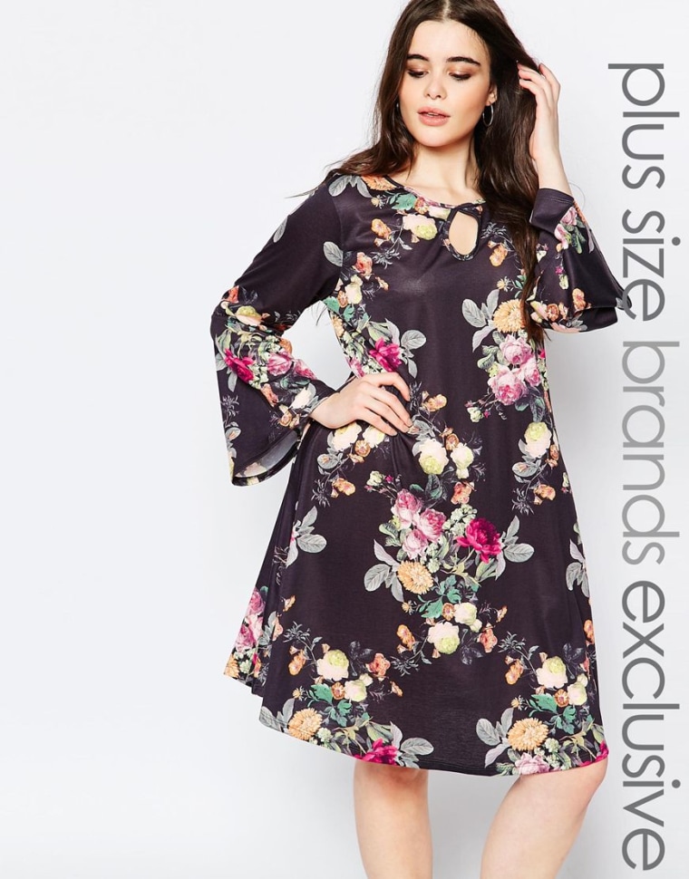 ASOS floral plus size dress