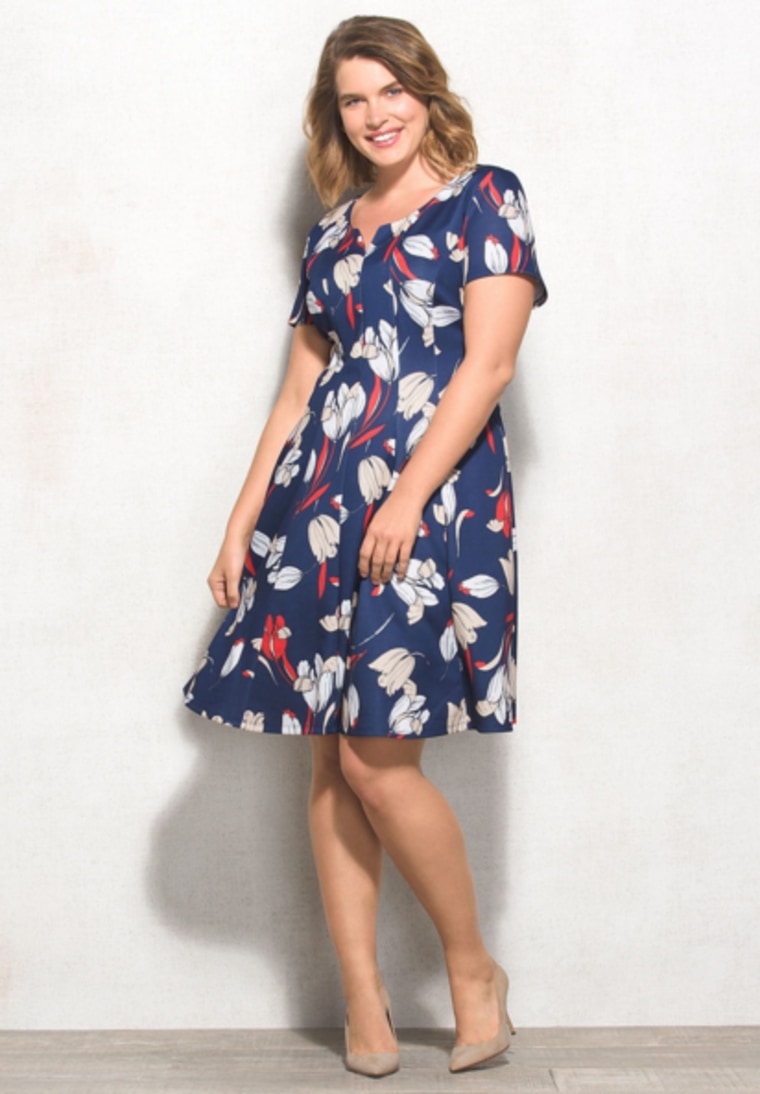 Dressbarn plus-size floral dress