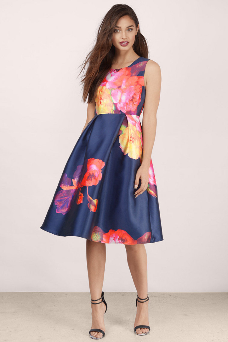 TOBI midi floral dress