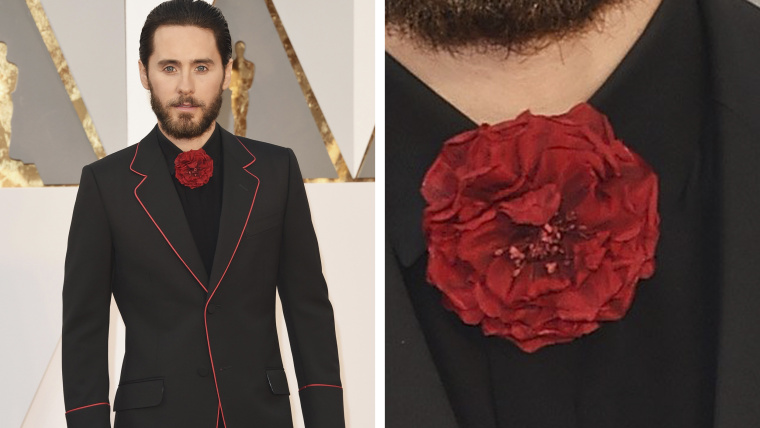 Jared Leto: Oscars 2016 red carpet flower