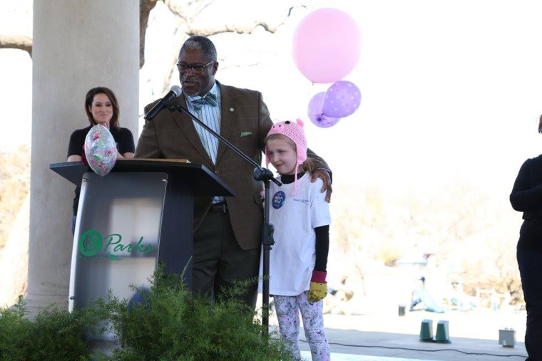 Kansas City Mayor Sly James named February 27 "Amelia Meyer's Take Care of the World Day."