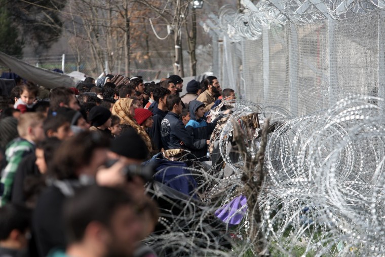 Image: Migrants in Idomeni, Greece