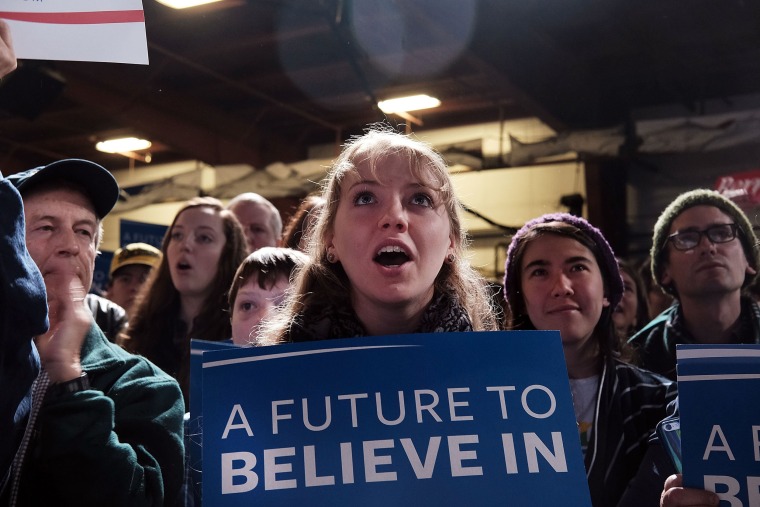 Image: Bernie Sanders Holds Super Tuesday Campaign Rally In Vermont