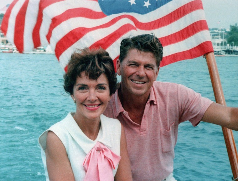 Image: Ronald Reagan and Nancy Reagan aboard a boat in California, August 1964.