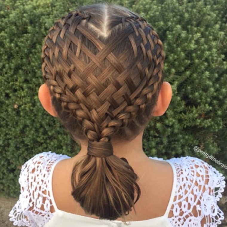 Amazing braids themed for Valentine's Day
