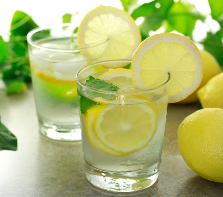 Sip lemon water