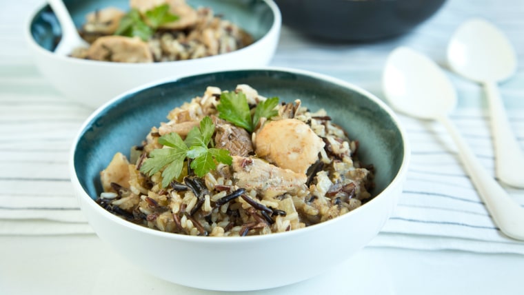 Slow-Cooker Wild Rice and Chicken Casserole
