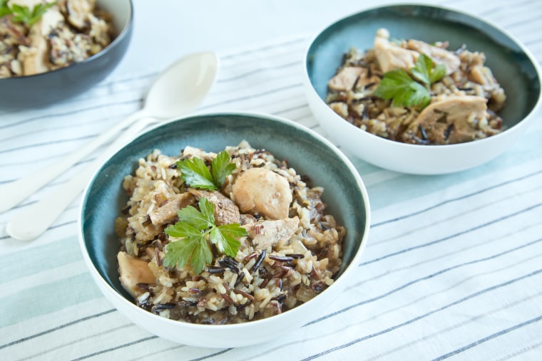 Slow-cooker wild rice and chicken casserole