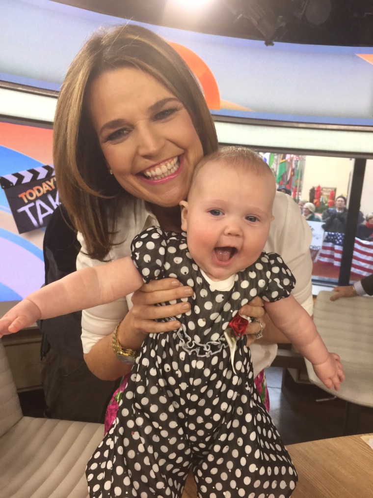 Savannah Guthrie and baby Vale