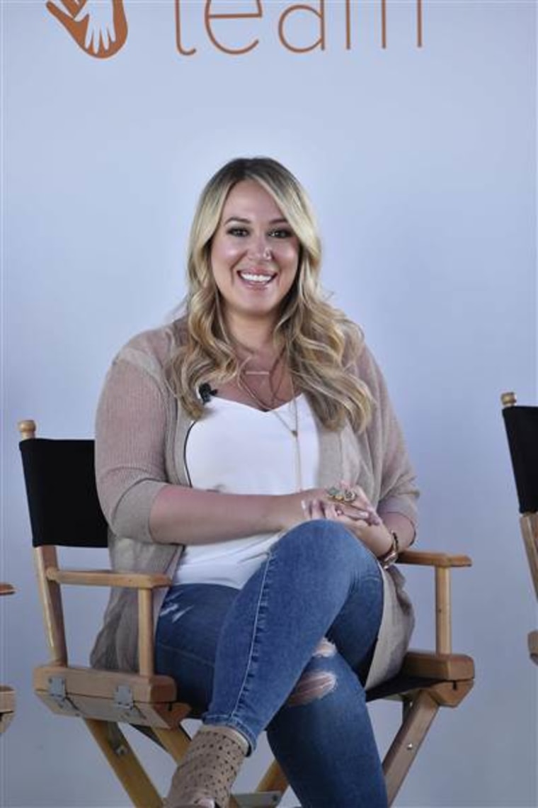 Haylie Duff at the TODAY Parenting Team panel discussion.