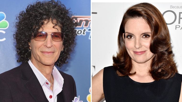 Howard Stern and Tina Fey.