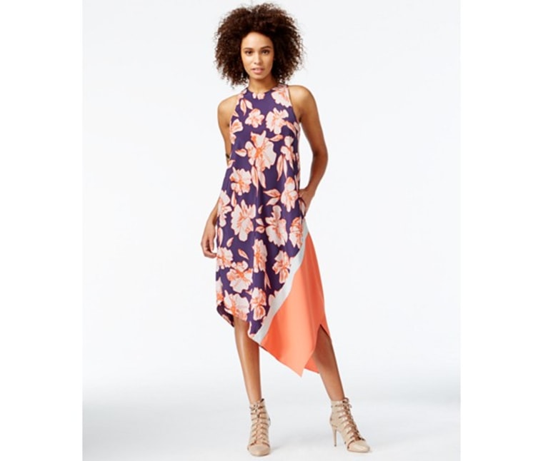 RACHEL Rachel Roy Floral-Print Handkerchief Dress