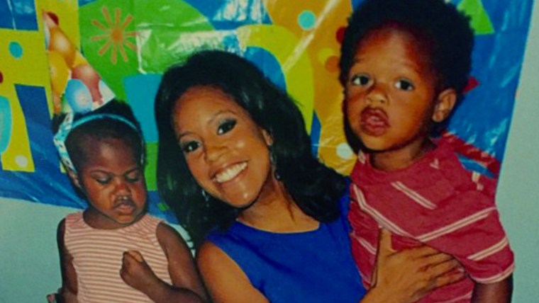 Sheinelle Jones with two of her kids