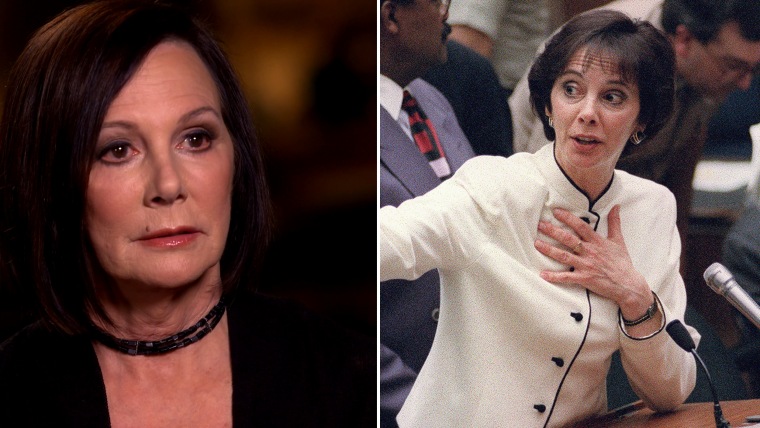 Marcia Clark now and in 1995 during the O.J. Simpsons trial.