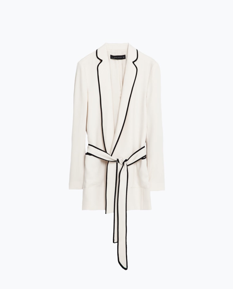 Zara belted blazer robe
