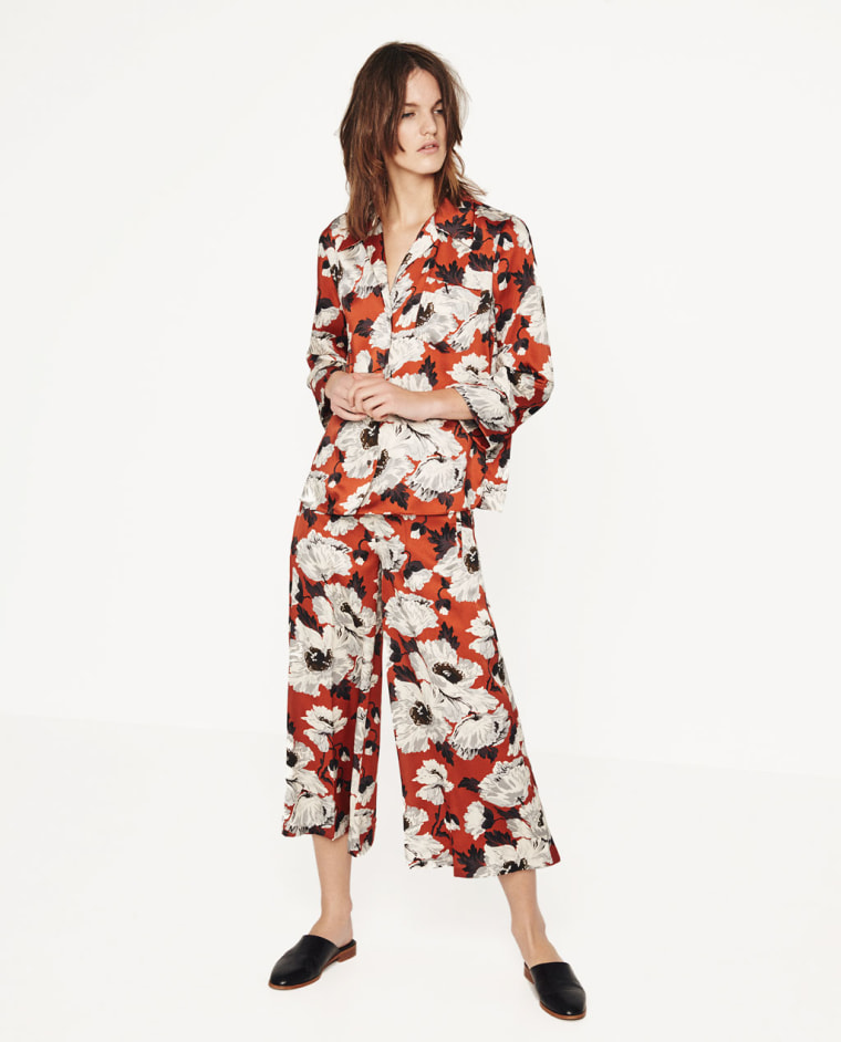 Zara Printed Top and Culottes 