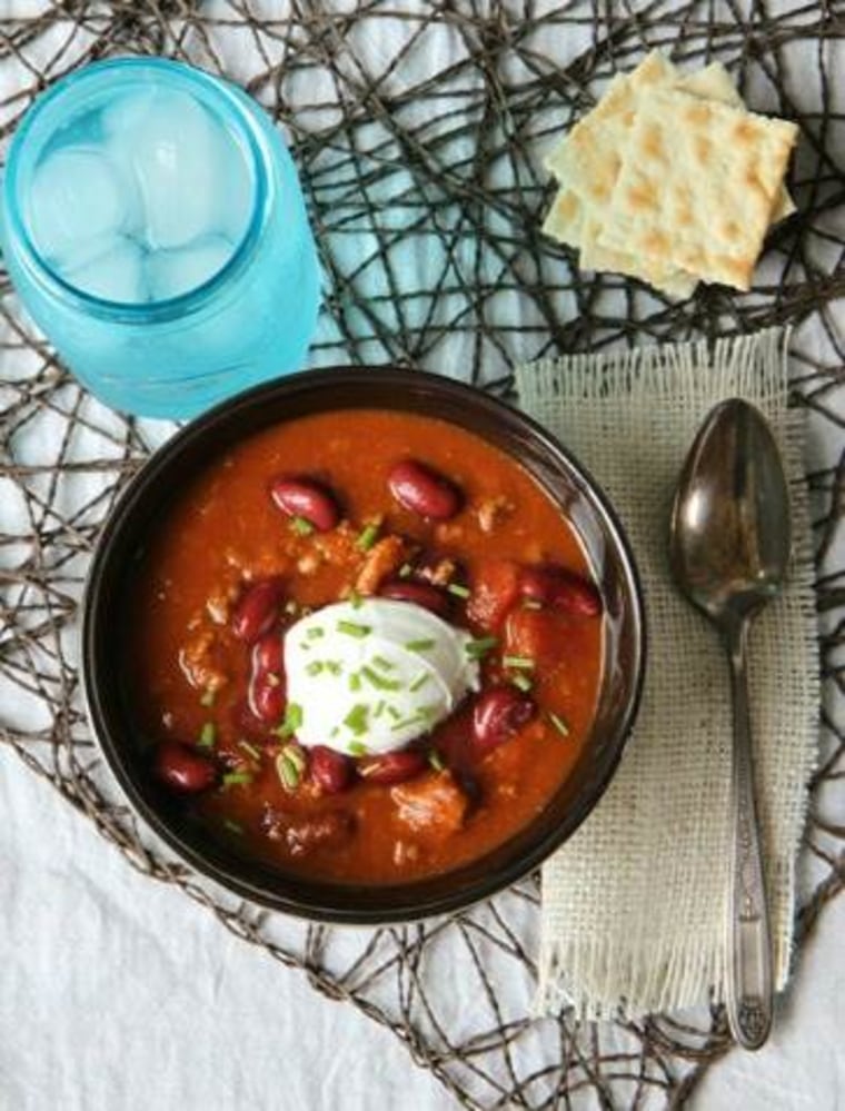 Slow-cooker pumpkin chili recipe by Mom Advice