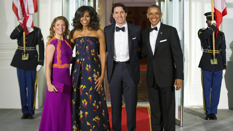 Barack Obama, Justin Trudeau, Michelle Obama, Sophie Gregoire Trudeau