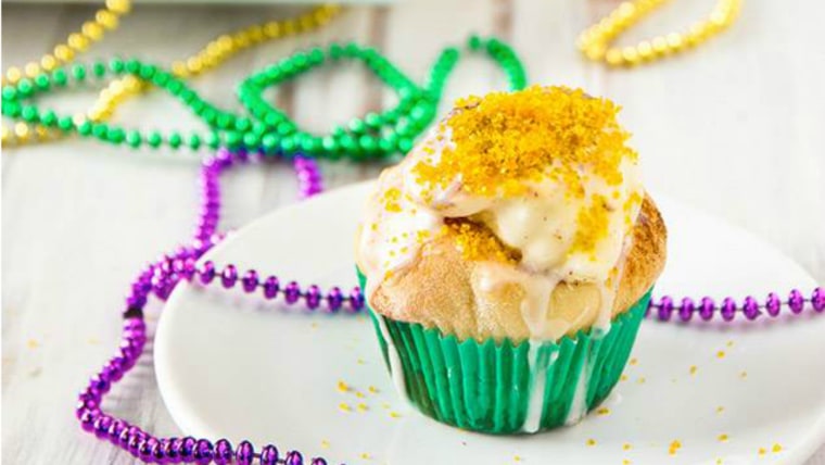 King Cake Cupcakes by The Brewer &amp; The Baker