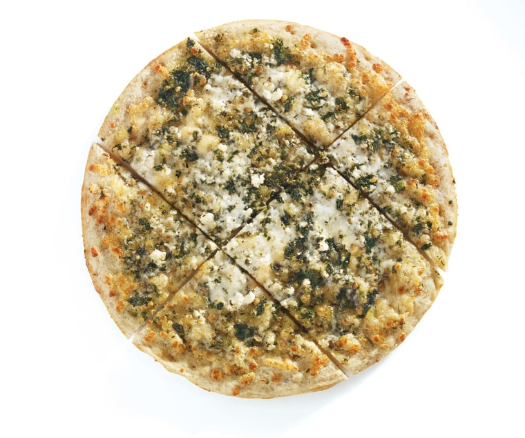 American Flatbread frozen basil, pesto and feta pizza