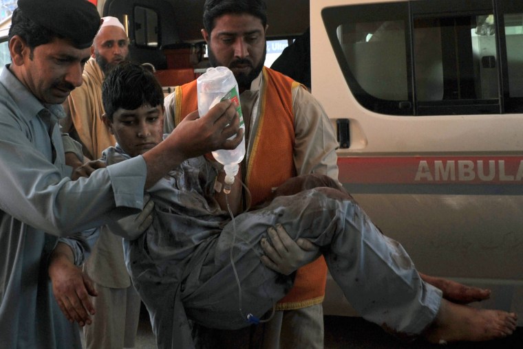 Image: Victim of bombing in Pakistan