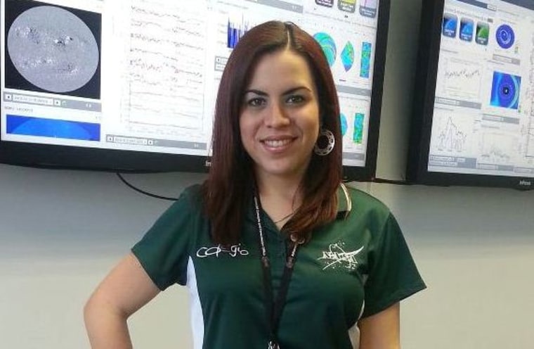 Dr. Yari Collado-Vega, Solar Weather Forecaster at NASA's Goddard Space Flight Center.