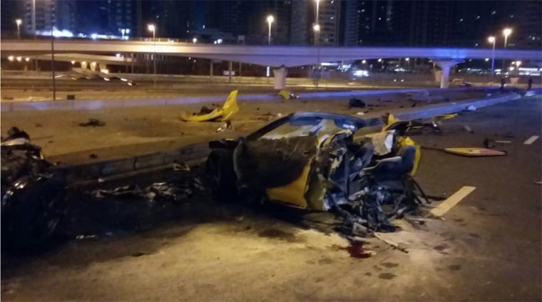 Image: Scene of Dubai crash