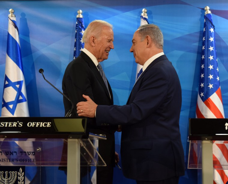 Image: Vice President Joe Biden and Israeli Prime Minister Benjamin Netanyahu