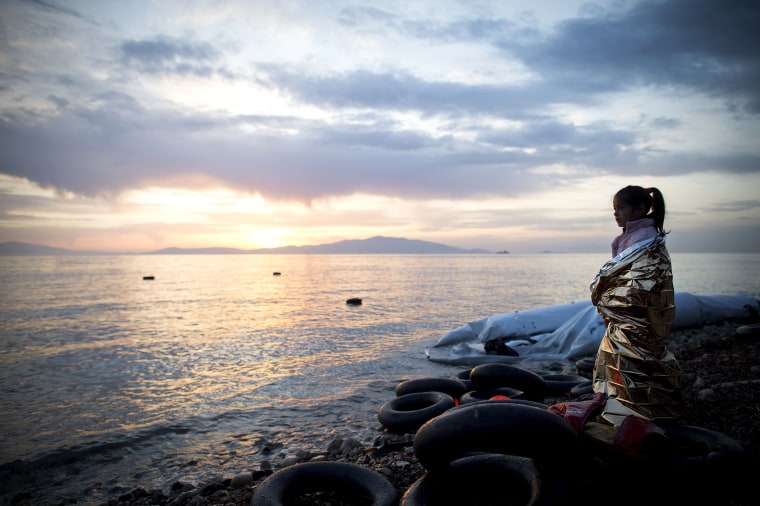 Image: ***BESTPIX*** Greek Island Of Lesbos On The Frontline Of the Migrant Crisis