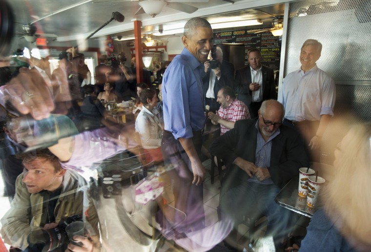 Image: Barack Obama, Steve Adler