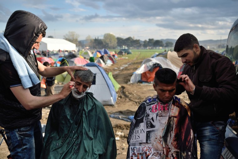 Image: TOPSHOT-GREECE-MACEDONIA-EUROPE-MIGRANTS