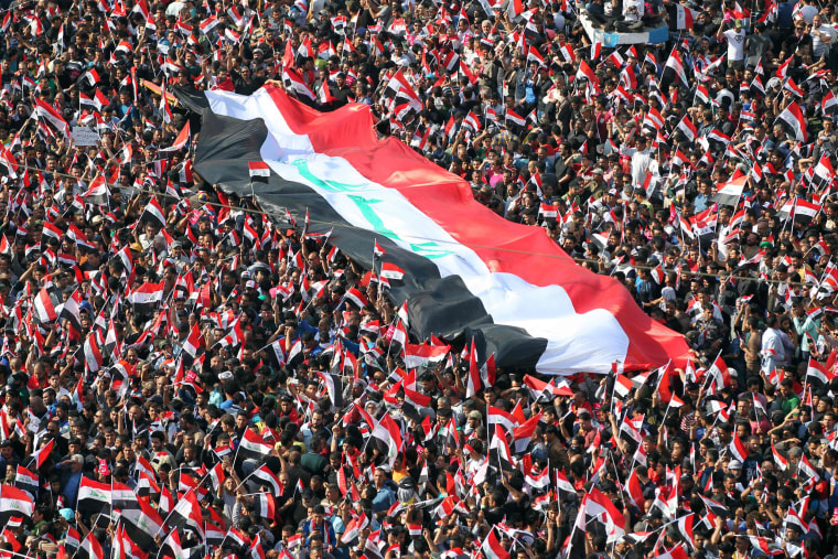 Image: TOPSHOT-IRAQ-POLITICS-CORRUPTION-SADR-DEMO