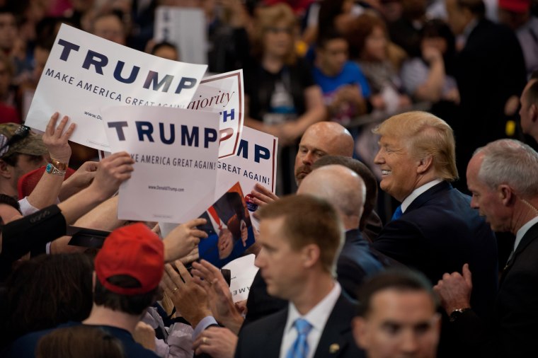 Image: GOP Candidate Presidential Donald Trump Holds Rally In Cleveland
