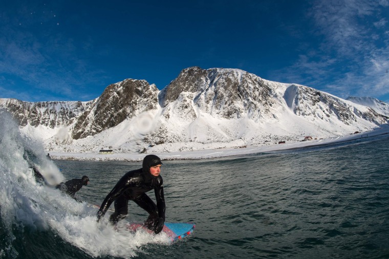 Surfing in Norway