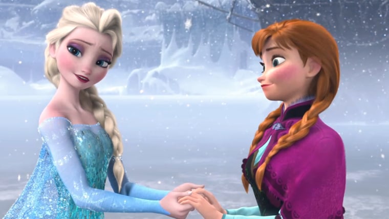 Elsa and Anna from "Frozen"