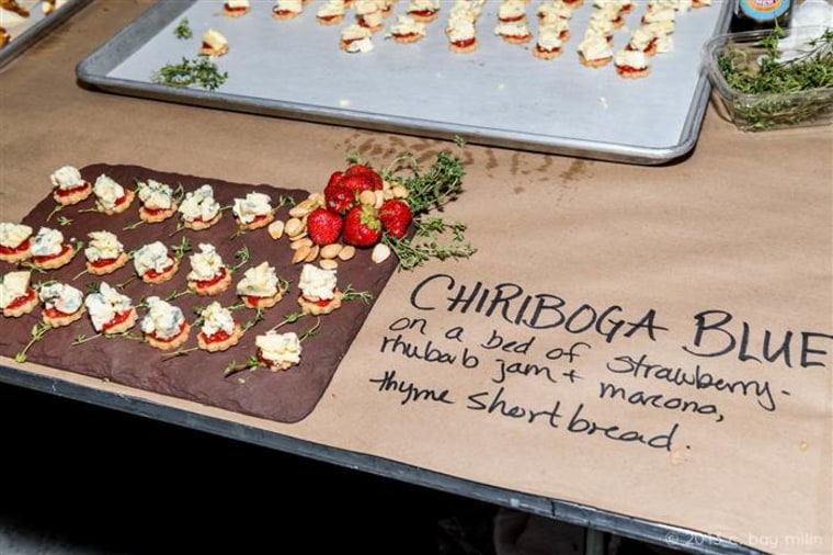 A platter of Chiriboga blue cheese, one of the many international cheeses that can be found in the American market.