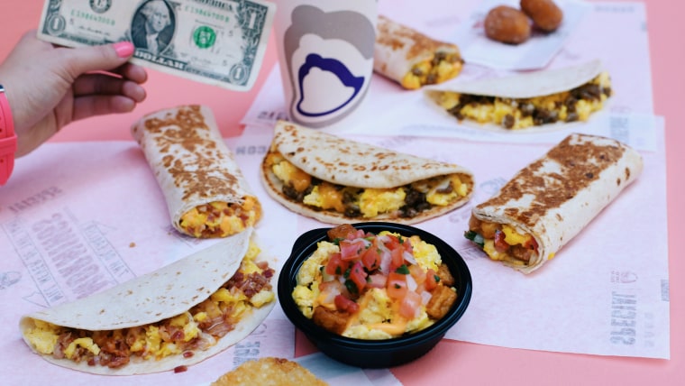 Taco Bell's $1 breakfast menu