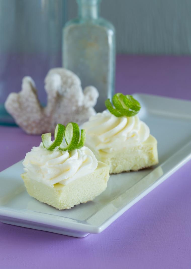These delicious key lime pie bites are the perfect size for serving