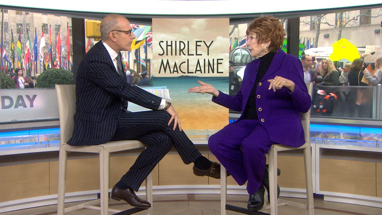 TODAY's Matt Lauer speaks to Shirley MacLaine