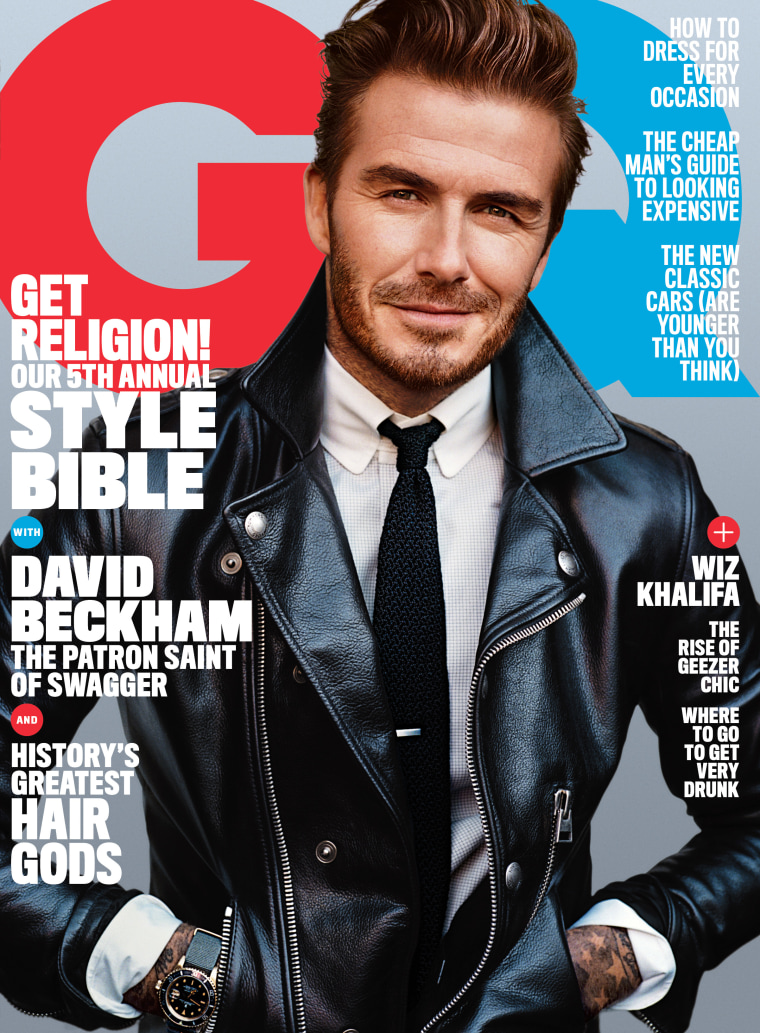 David Beckham on the cover of GQ