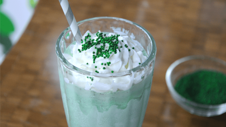 Justin Chapple's St. Patrick's Day food hack: boozy mint chocolate chip milkshake