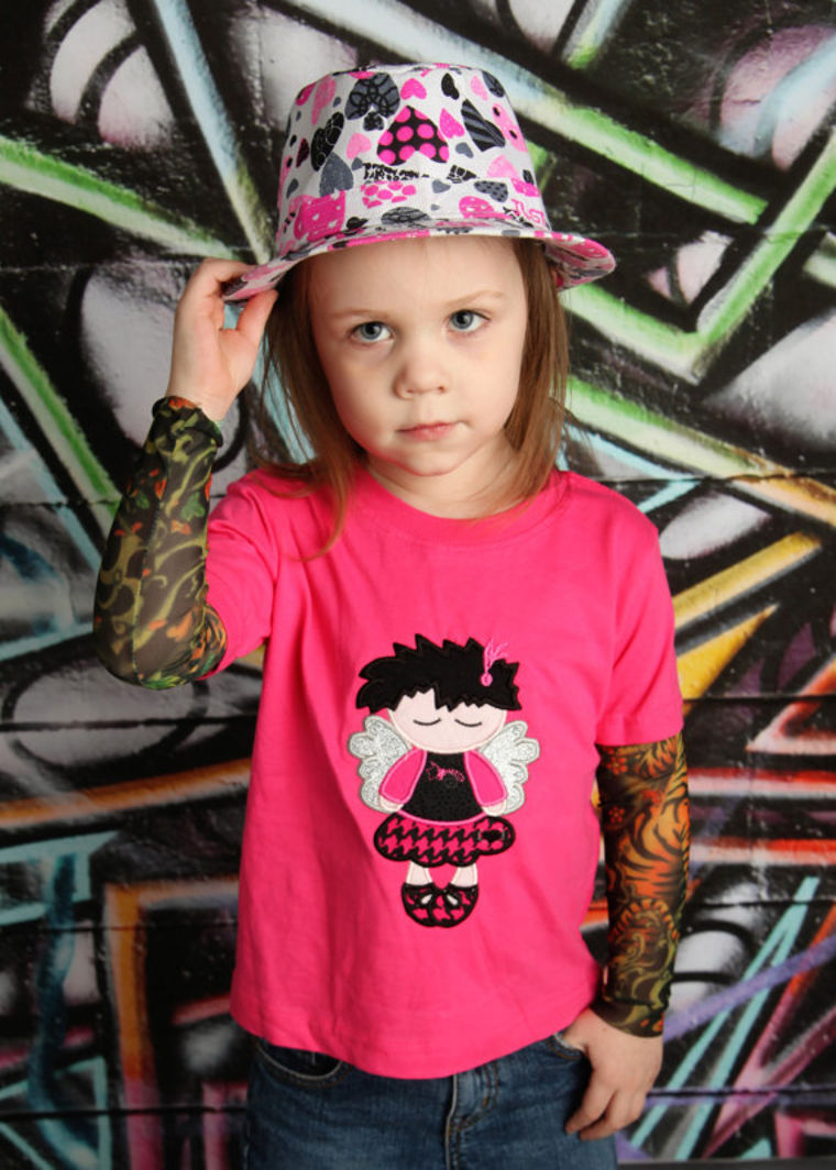 Shirts make kids look like they have tattoos.