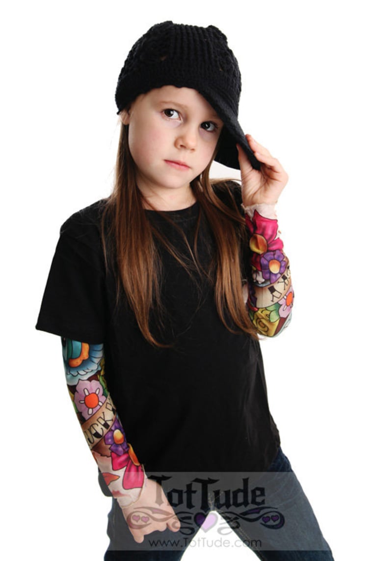Shirts make kids look like they have tattoos.