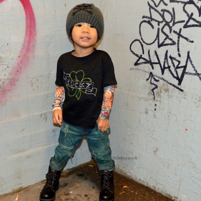 Shirts make kids look like they have tattoos.