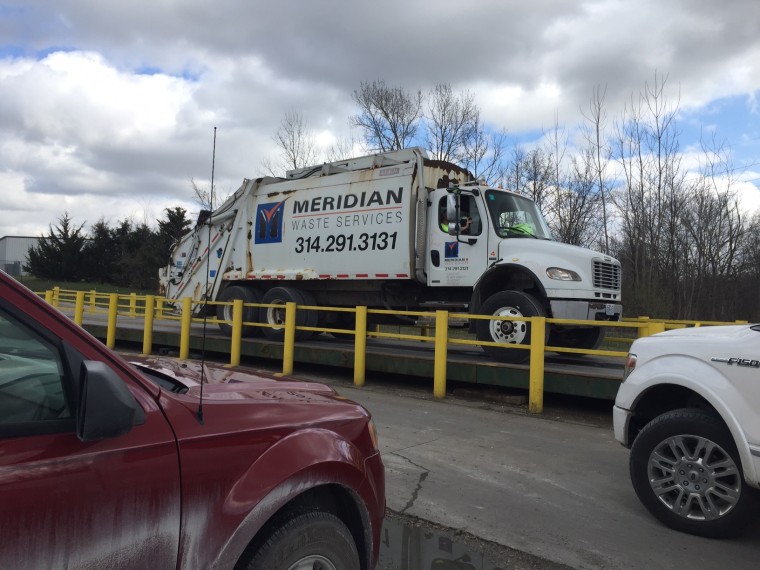 Meridian waste company truck